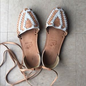 Lace up huarache sandals